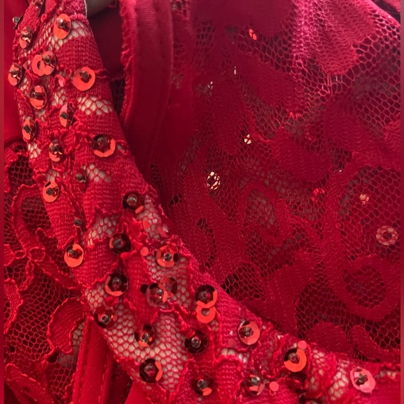 NWT US 16 Addition Elle Evening/Formal Red Dress - Picture 7 of 14